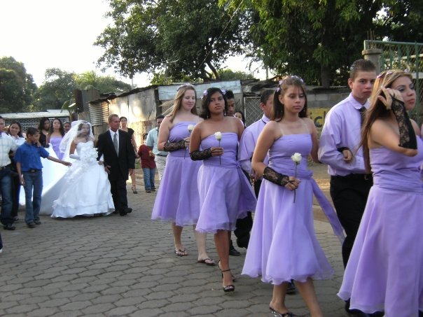 I was a bridesmaid in Juan and Tania's wedding.